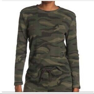 RDI Women's Camouflage Waffle Knit Long Sleeve Thermal T-Shirt